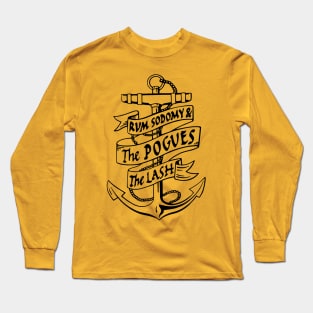 Rum Anchor (black) Long Sleeve T-Shirt